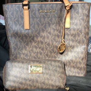Matching MK Purse and Wallet (willing to separate)